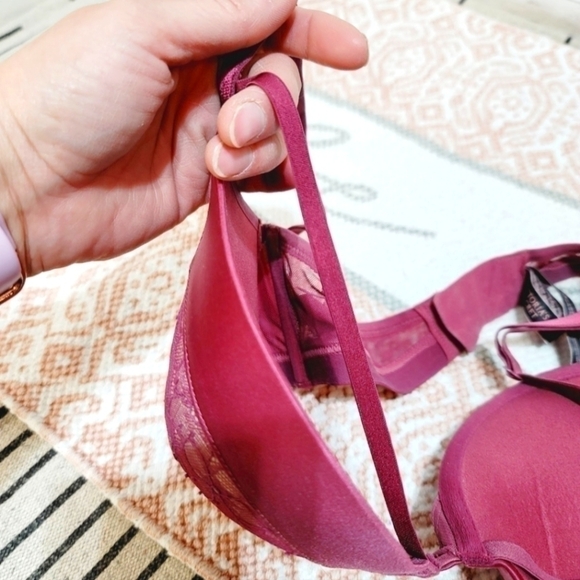 VS VERY SEXY PUSH UP BRA, BLUSH ROSE & LACE, SZ 32DD, LIKE NEW! SEXY!!! - Picture 8 of 8